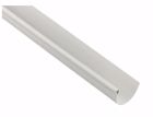 Gouttière PVC-U gris clair demi ronde développé T16 - long. 4m