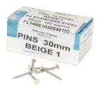 CLOU INOX EMBOUT PLASTIQUE LONGUEUR 30MM SABLE    - CI30S