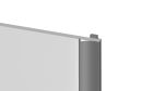 Porte de placard coulissante avec profil - STRASS Intégra larg. de 350 à maxi 1200 pour décors et vitres et miroirs x haut. jusqu'à 2790 mm x ep. 10 mm