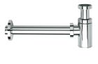 siphon bidet droit luxe laiton design 35 cm chrome