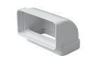 Coude vertical 90° - Pour réseau équivalent Ø 80 ou 100 mm - 55 x 110 femelle