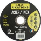 DISQUE ABRASIF ACIER / INOX Ø125 X 1 L'unite (carton de 200)