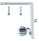 CONSOLE CHAUFFE-EAU MURAL PLAT VERTICAL La paire