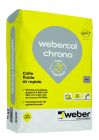 Colle fluide et rapide pour carrelage WEBERCOL CHRONO gris sac 25kg