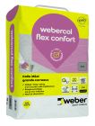 Mortier colle pour carrelage WEBERCOL FLEX CONFORT gris sac 15kg