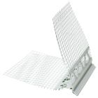 Cornieres entoilees pour linteaux avec goutte d'eau CORNPVCGOUT14 - long. 2,5m x larg. 14mm