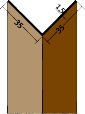 Corniere d'angle exterieure (PVC epaisseur 1,5mm) Brun - long. 2,50m