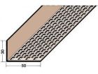 Profile de ventilation en L, perforation rectangulaire Section ventilation 246 cm2 / ml Brun Longueur 2,50m