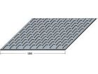 Bande de ventilation, perforation rectangulaire Section ventilation 462 cm2 / ml Naturel Longueur 2,50m