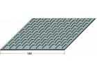 Bande de ventilation, perforation rectangulaire Section ventilation 462 cm2 / ml Noir Longueur 2,50m