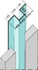 Profile pour joncion verticale Pour plaque epaisseur 12,5mm Naturel Longueur 2,50m