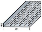 Profile de ventilation en L, perforation rectangulaire Aluminium Naturel Section ventilation 254 cm² / ml