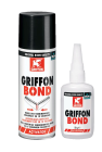 Colle seconde liquide universelle avec activateur special GRIFFON BOND - flacon de 50g + 200ml