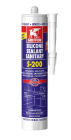 Mastic silicone sanitaire S-200 blanc - cartouche de 300ml