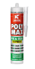 Colle de montage et mastic d etancheite POLY MAX FIX & SEAL EXPRESS crystal clear - cartouche de 300g