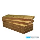 Panneau de laine de verre TP 238 - long. 1,35m x larg. 0,6m x ep. 100mm - R = 3,15