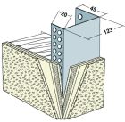 Profiles d arret lateral sans retour d enduit - long. 2,50m x ep. 120mm