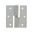Paumelle de batîment inox bout rond-droite 80x80mm-blister x2