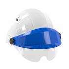 Casque - Orizon blanc visiere bleue avec lunette - Taille unique