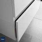Meuble de salle de bain FUSSION LINE 600 2 tiroirs à fermeture amortie WHITE COTTON 598 x 540 x 450 mm