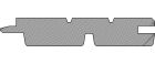 Bardage épicéa - DOUBLO marron classe 3 long. 4,5m x larg. 13,2cm x ep 27mm