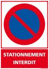 SIGNALETIQUE STATIONNEMENT INTERDIT 210 MM X 150MM