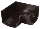 ANGLE DE GOUTTIERE INTERIEUR A 90° POUR PROFILE GOUTTIERE OVATION 28 MARRON - UAIC28M