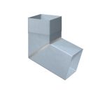 Coude carré à onglet 100mm 72° soudé - zinc RHEINZINK  prePATINA clair