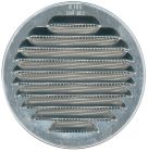 GRILLE RONDE PERS. ALU BRUT D100 VR