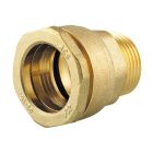 Raccord laiton fileté Ø32x1' - RACCORD MALE LAITON D32x1