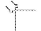 Support coin extérieur pour clip de fixation P9571 longueur 3 ml
