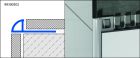 PROFILE DE CARRELAGE ROG 1001 1/4 ROND FERME PVC BLANC 250CM 10MM - DURONDELL ROG
