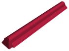 Embout de faîtière mince 1,06 m x 0,194 m - Rouge ombré