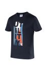 T-shirt - T-SHIRT GRAPHIC ORGANIC, Couleur BLUE CORSAIR/BLUE EBONY, taille XXL
