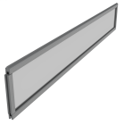 KIT DECO PMMA TRANSPARENT WB - long 200cm x larg 300mm x ep. 6mm
