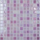 Mosaïque en verre recyclé - 404 LUX MAGENTA 25X25MM