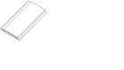 PROFILE REVETEMENT FONDANT Long 6 M, Haut 10 mm, Larg 10CM