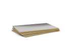 Panneau isolant en laine de roche, mono densité, revêtu d'une feuille d'aluminium. - Firerock L 1000 x l 600 x ép 50 (mm) R=1,30