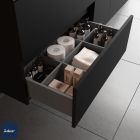 Meuble de salle de bain FUSSION LINE 700 2 tiroirs à fermeture amortie BLACK VELVET 697 x 540 x 450 mm