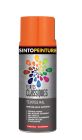 Peinture acrylique metal , bois , plastiques classique brillant mandarine brillant - aérosol de 0,4L