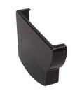FOND GOUTTIERE GAUCHE POUR PROFILE GOUTTIERE OVATION  28 NOIR   - FG28N
