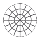 Cercle en pierre reconstituée - MANOIR Gironde - rayon 1,35m