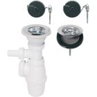 VID CUISINE 2 BACS COMMUNICANTS AVEC PRISE MACHINE A LAVER PRO