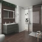 Meuble FUSSION CHROME 1000 2 tiroirs  ALSACE 997 x 540 x 450 mm