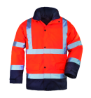 ROADWAY Parka 4/1 polyester hi-viz orange/marine, XXXL