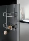porte savon double a panier a accrocher en laiton grand hotel chrome
