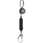 ANTICHUTE À RAPPEL AUTOMATIQUE A SANGLE + 1 ÉMERILLON + 1 CONNECTEUR + 1 CROCHET - 1,8 M - MICROBLOC AN106