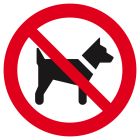 SIGNALISATION EXTERIEURE ET INTERIEURE - INTERDIT AUX CHIENS D.80mm