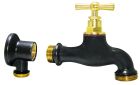 Robinet laiton TECK M15x21 Nez M20x27 avec applique