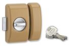 VERROU UNIVERSEL A BOUTON ET CYLINDRE 45MM 4 CLES REVERSIBLES